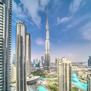  شقة Downtown Luxury - Stunning Burj Khalifa View - 5 Minutes Walk To Mall